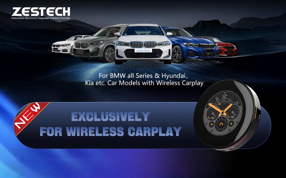 ZESTECH Android 13 System QCM 6115 Wireless CarPlay Ai Box 8GB+128GB Android Auto Smart Box Android 15 Plug and Play Wireless CarPlay Adapter