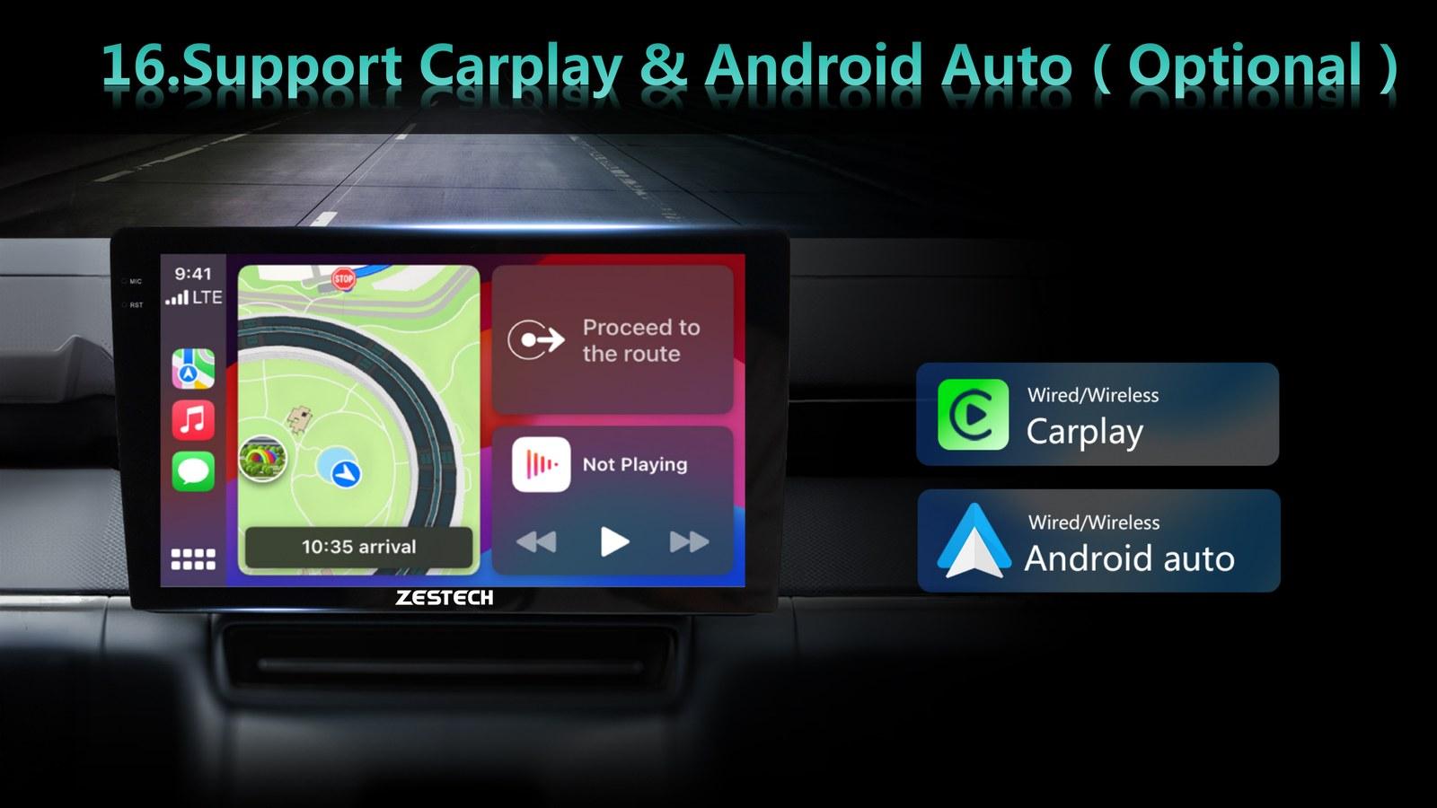 Wired and wireless CarPlay and Android Auto