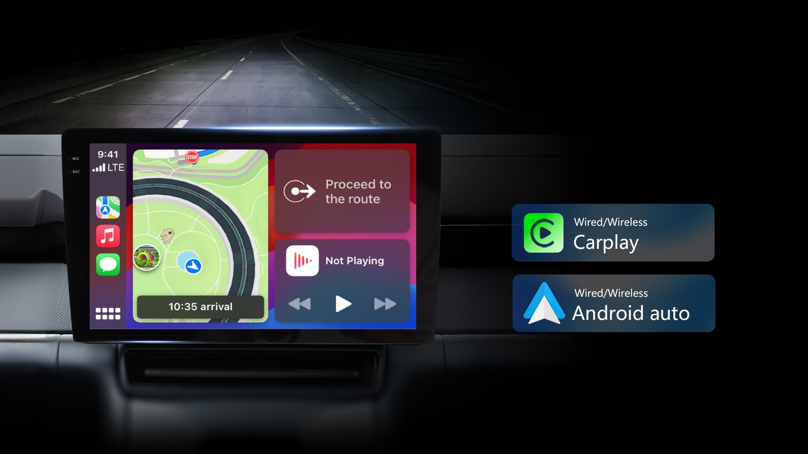 ZT-A88 supports optional CarPlay and Android Auto