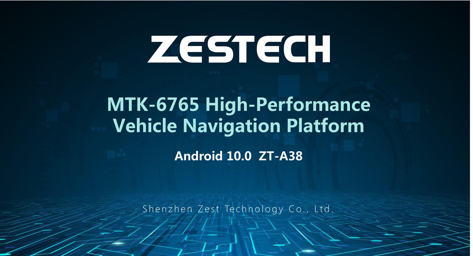 ZESTECH ZT-A38 MTK6765 Android 10 car navigation platform