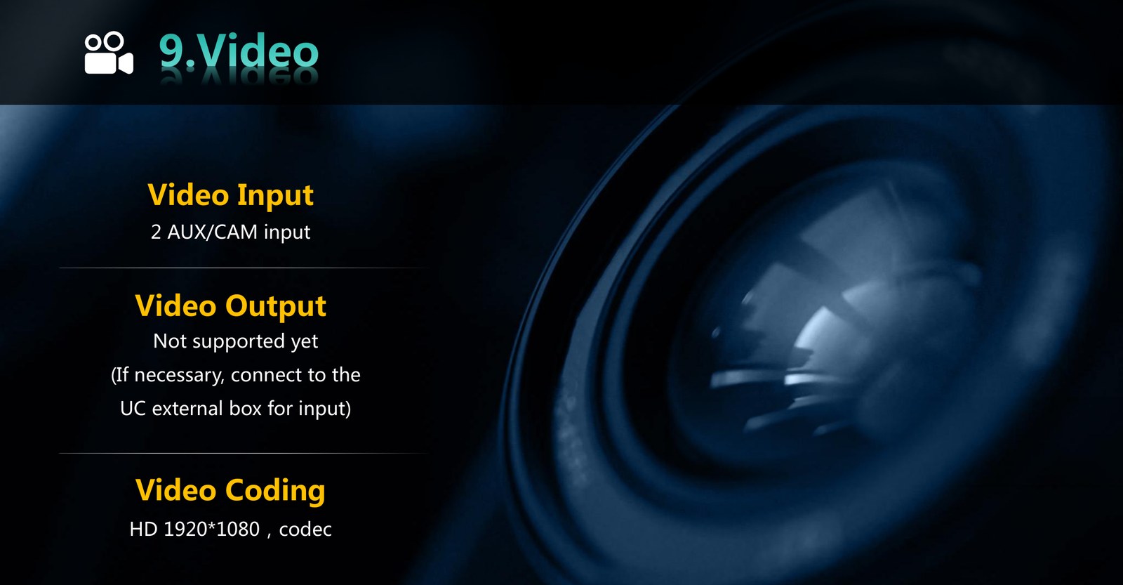 ZT-A31 video input and coding