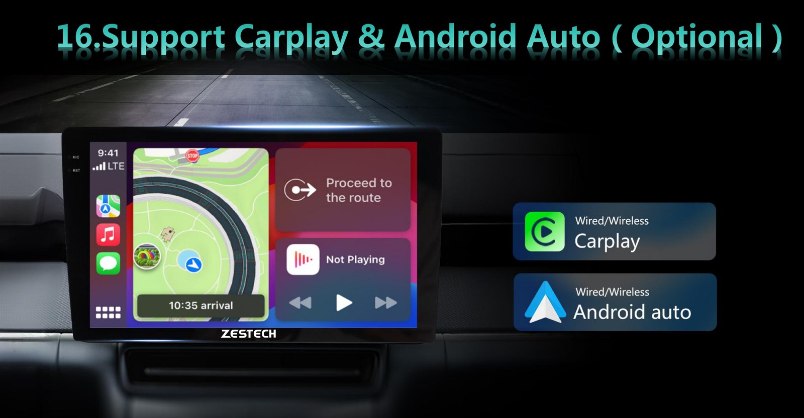 ZT-A31 CarPlay and Android Auto