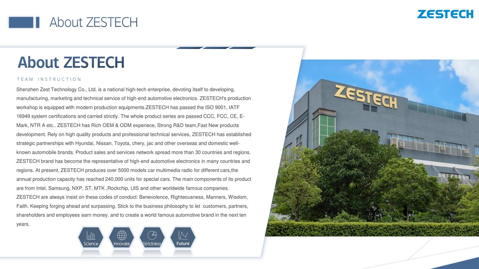 ZESTECH production base